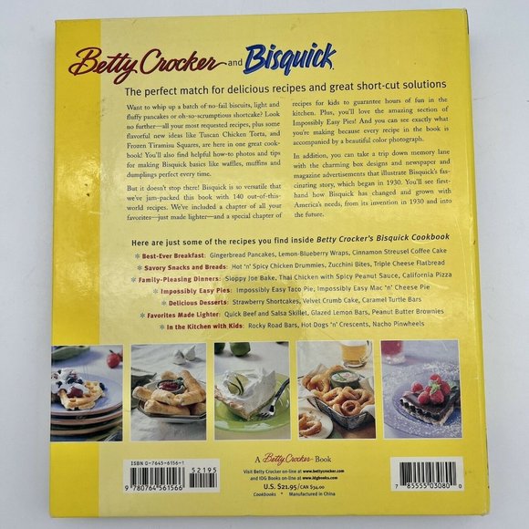 Betty Crocker's Bisquick® Cookbook (2000, Hardcover) - Picture 8 of 9
